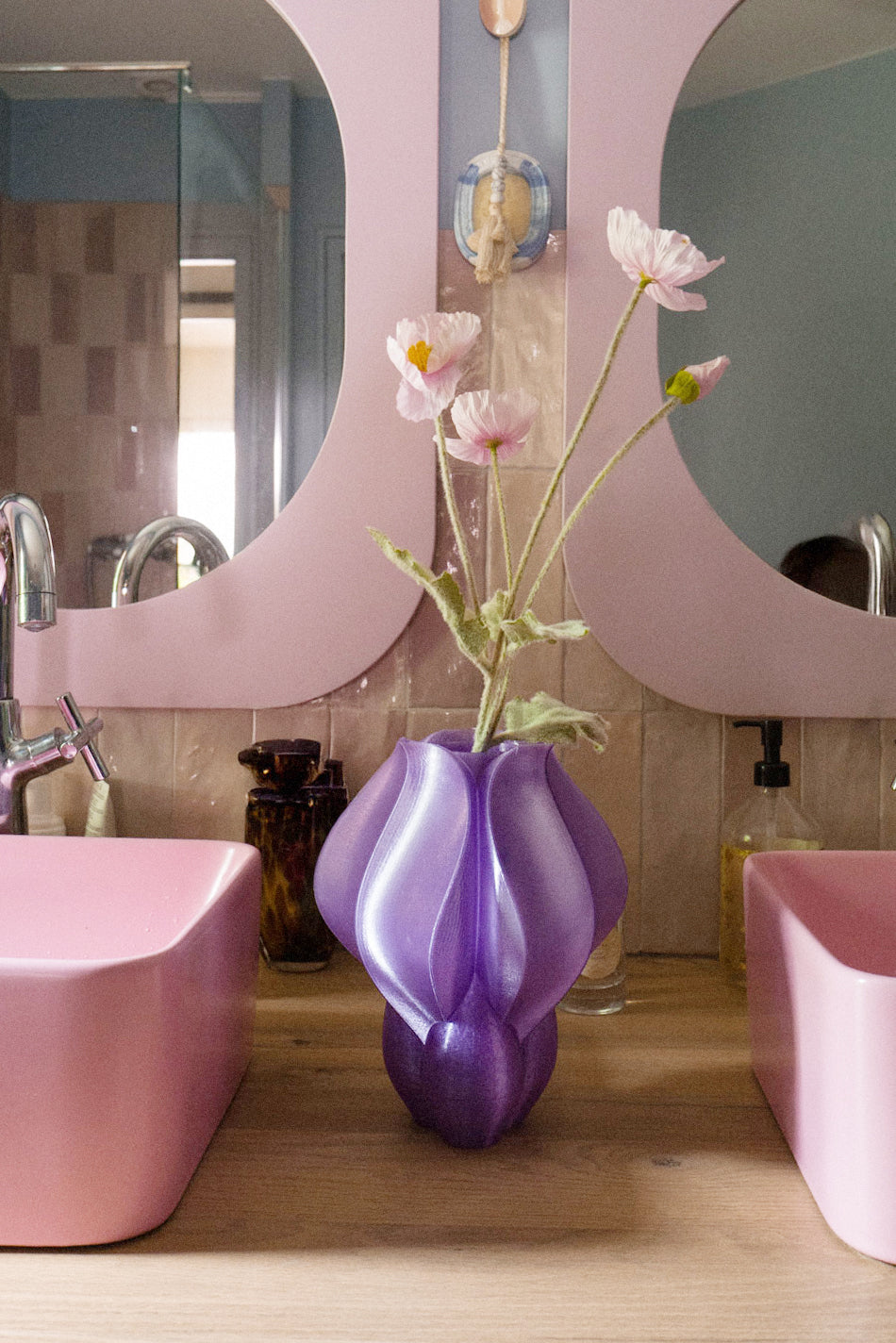 IRIS - vase - purple