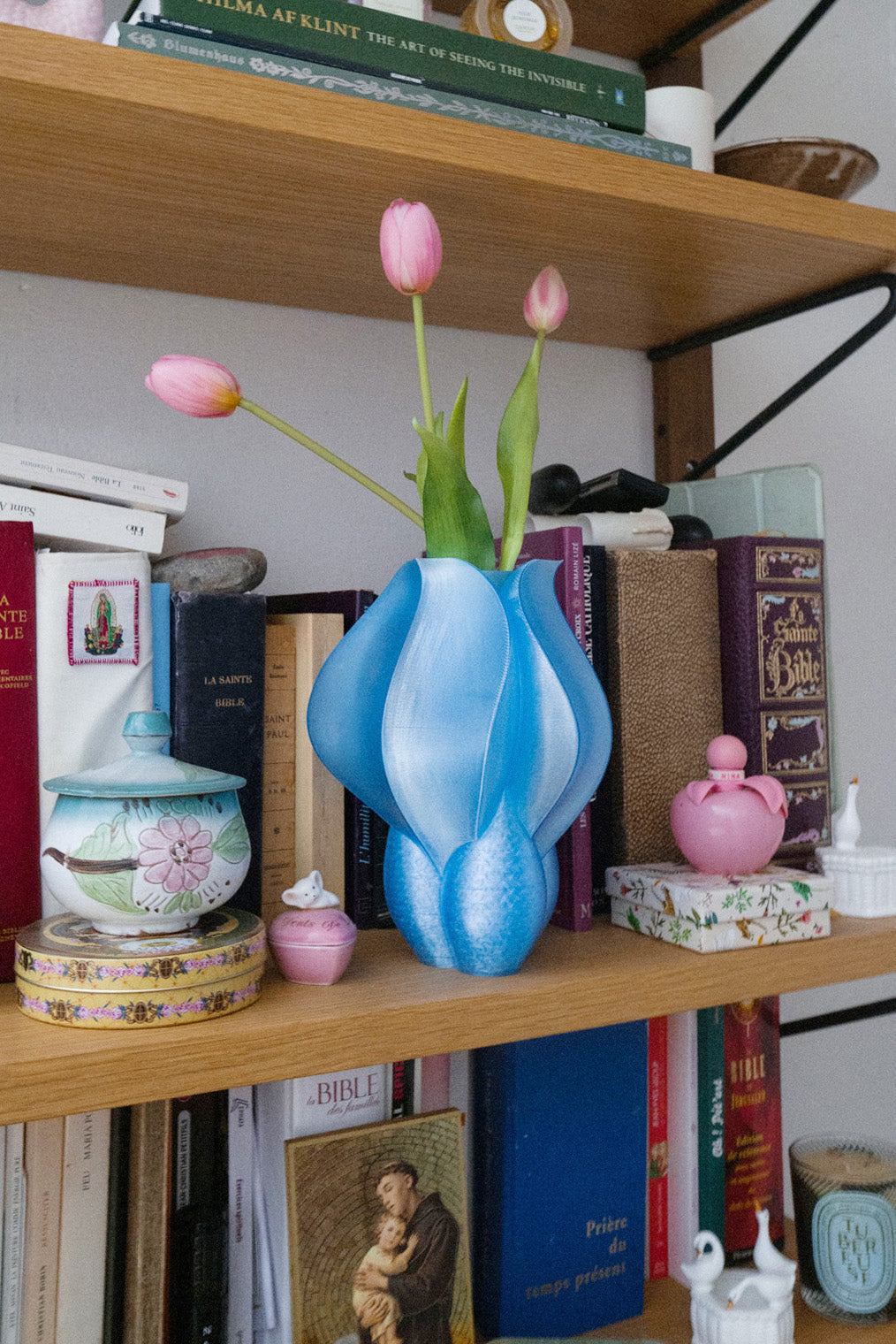 IRIS - vase - blue