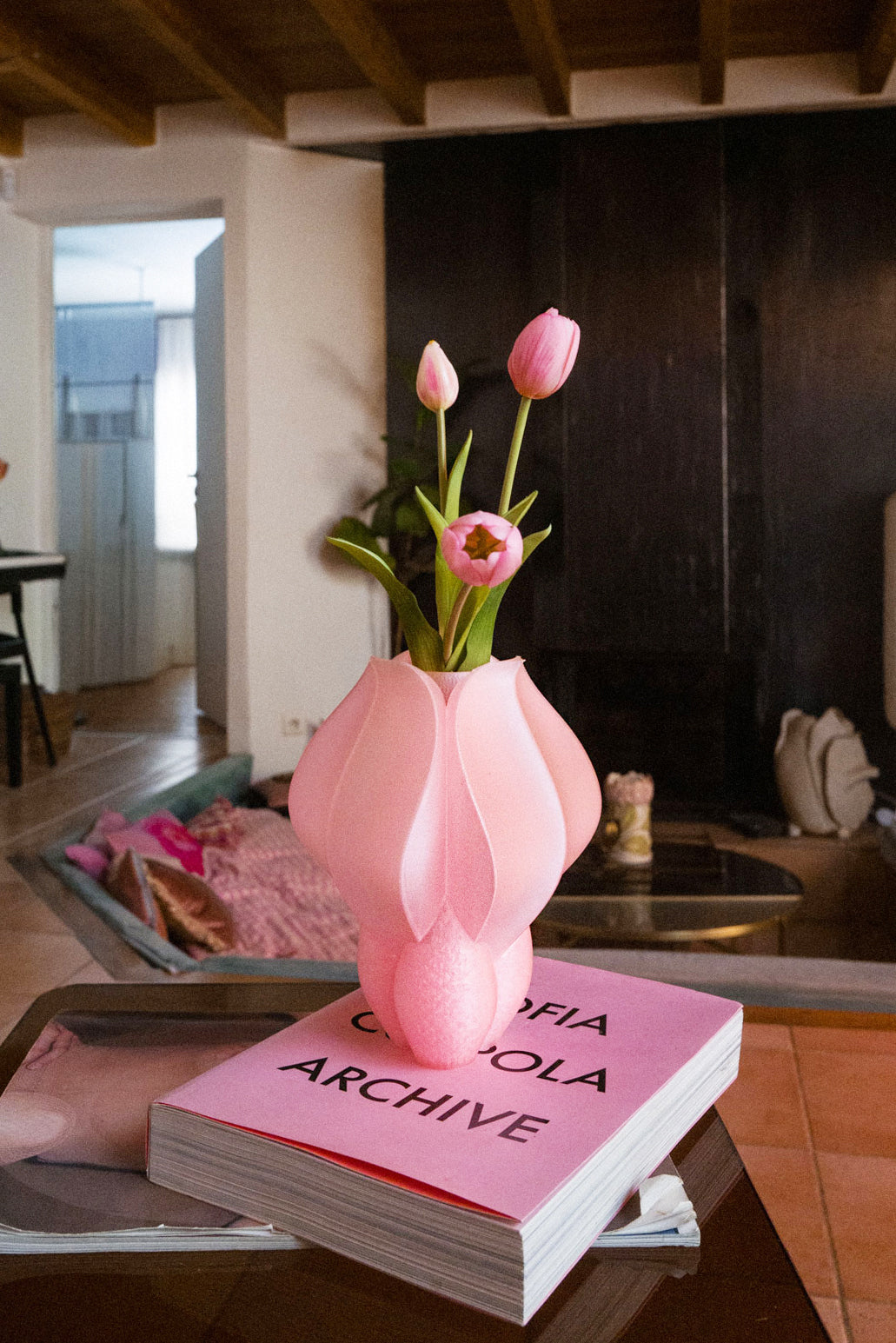 IRIS - vase - pink