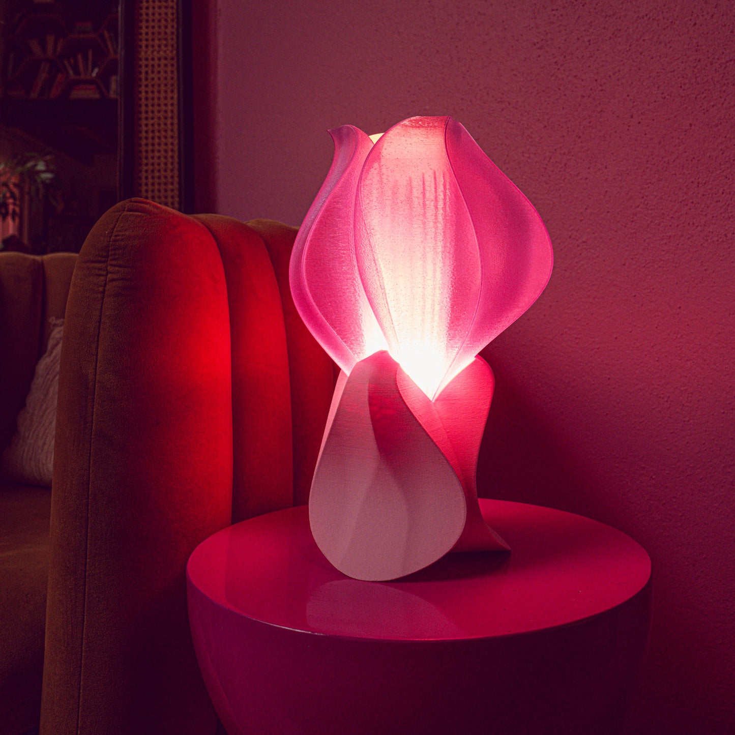 IRIS LAMINA mini - lampe à poser - rose