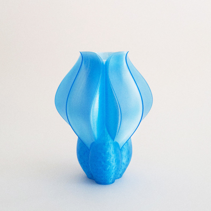 IRIS - mini vase - blue