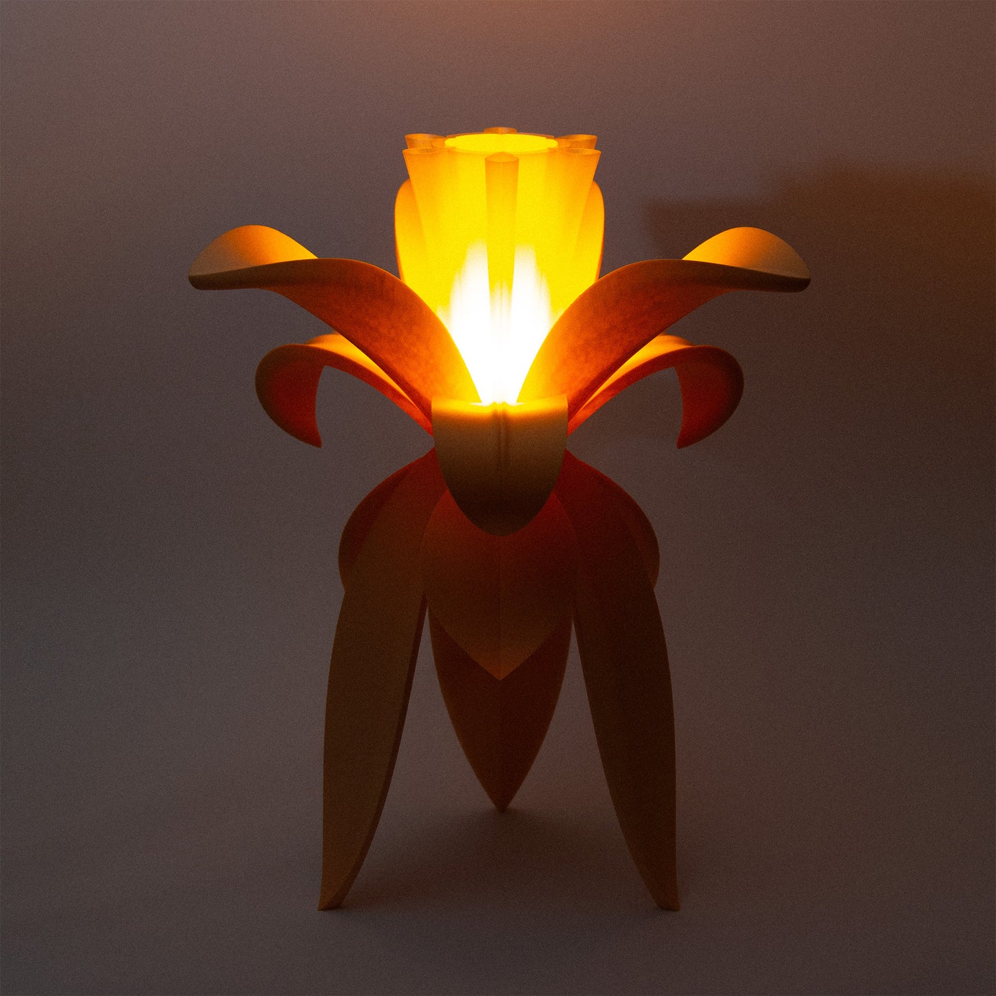 LYS LAMINA orange table lamp