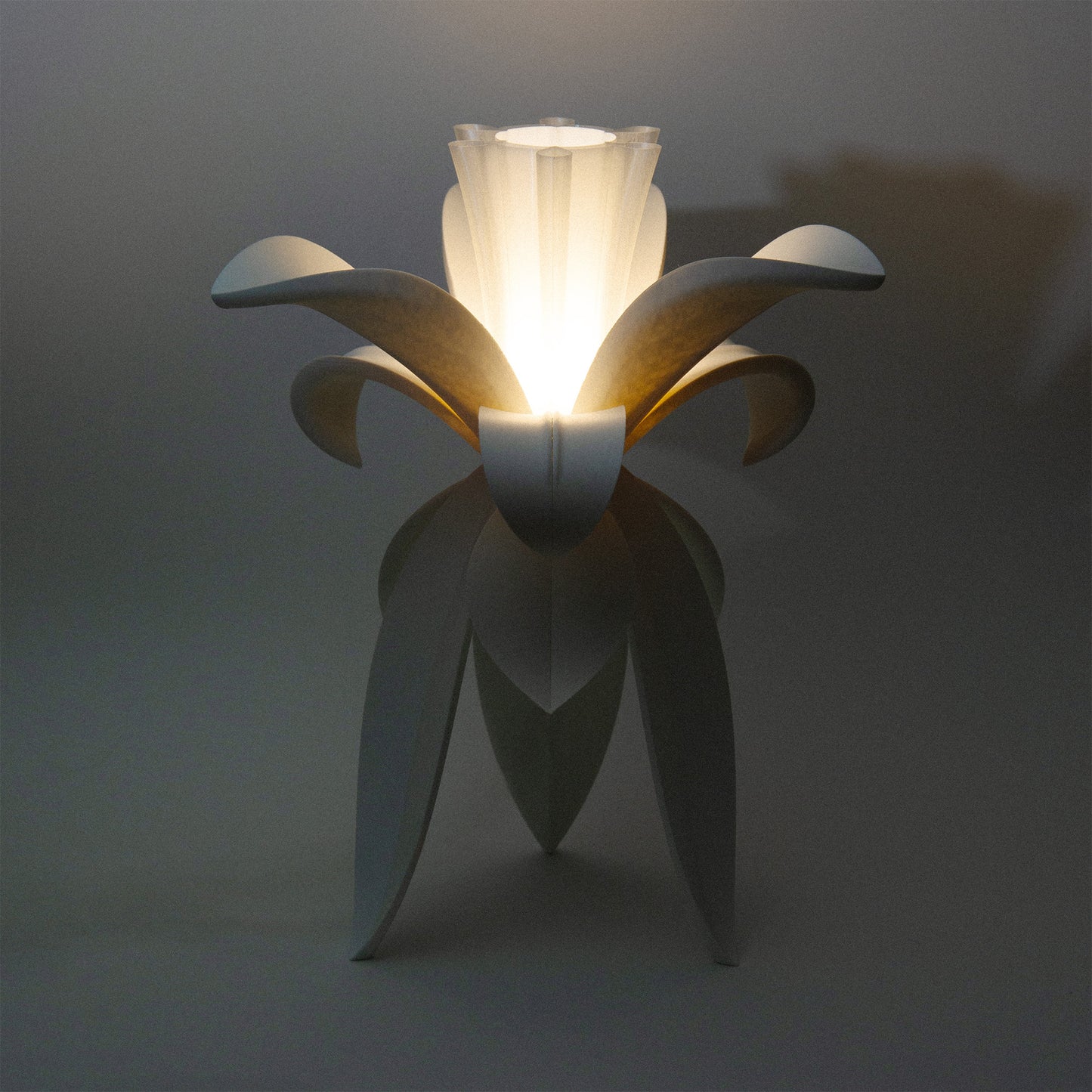 LYS LAMINA white table lamp