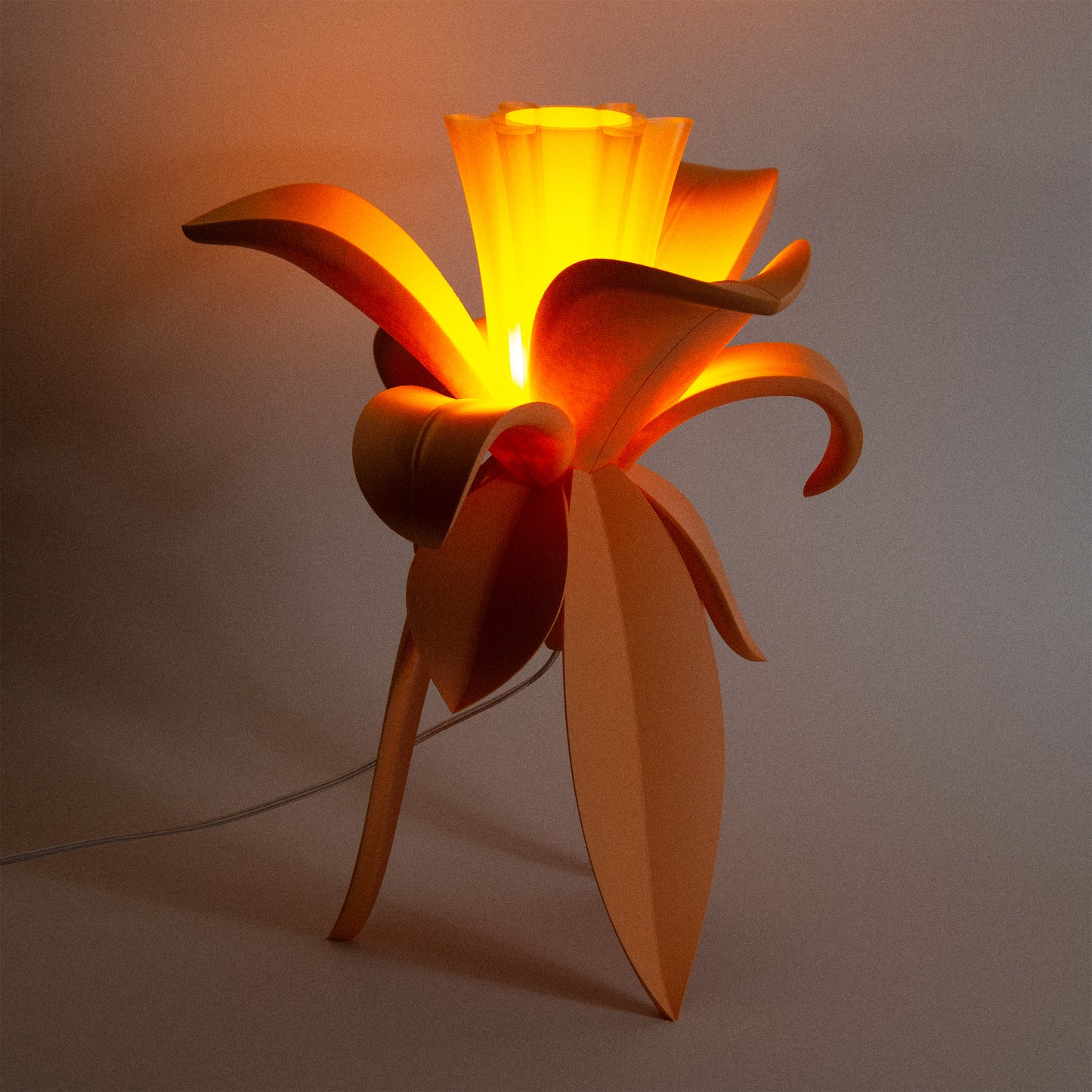 LYS LAMINA orange table lamp