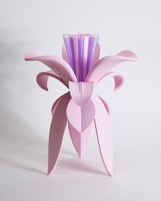 Lampe à poser LYS LAMINA rose