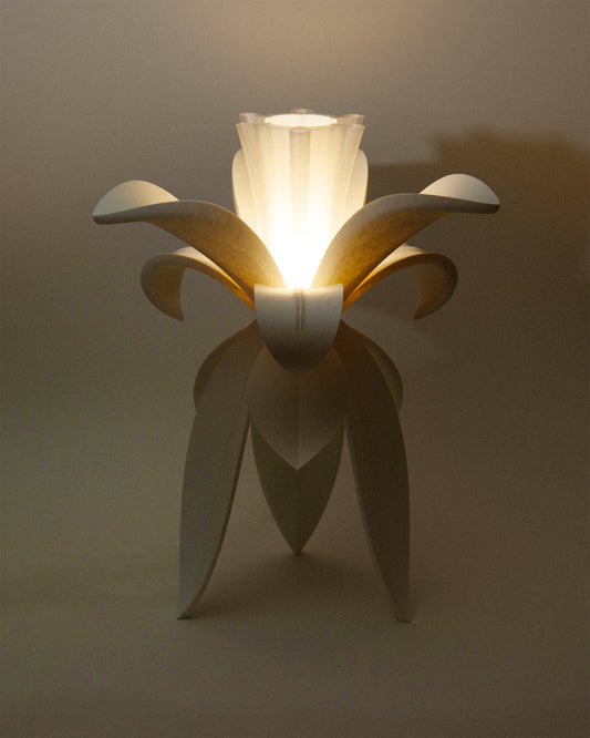 Lampe à poser LYS LAMINA blanche