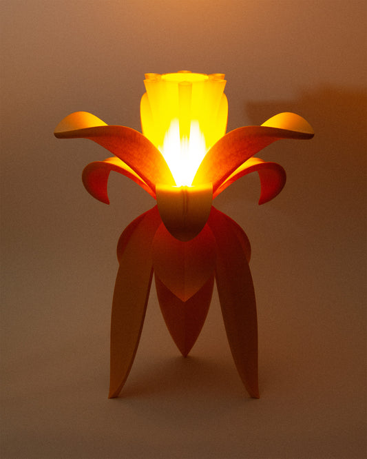 Lampe à poser LYS LAMINA orange