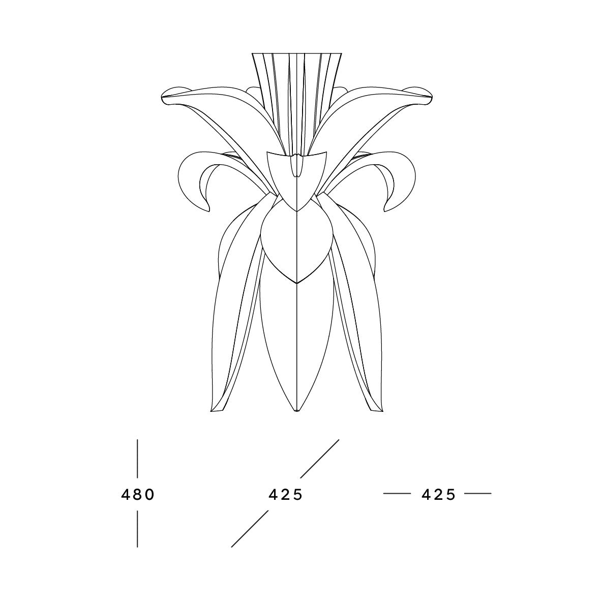 LYS LAMINA white table lamp