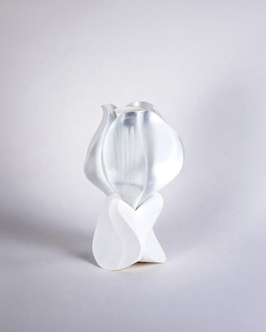 Lampe à poser IRIS GEMMA blanche