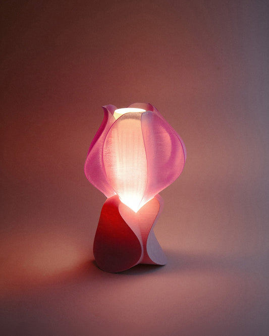 Lampe à poser IRIS GEMMA  rose