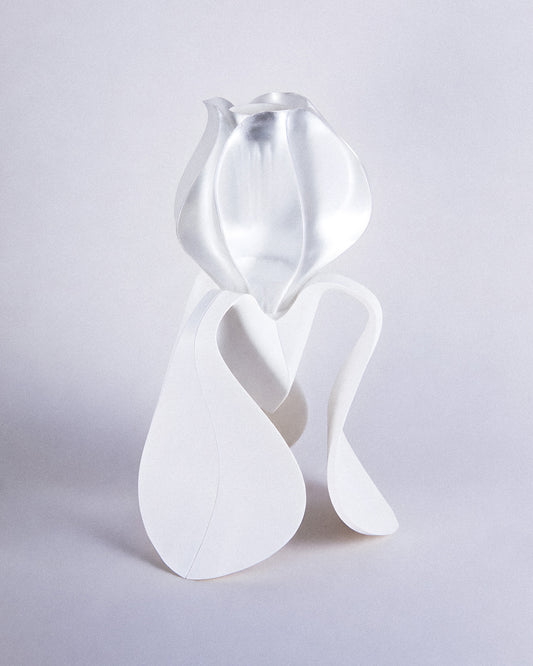 Lampe à poser IRIS LAMINA blanche