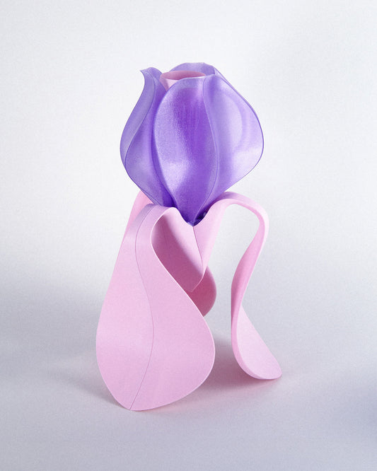 Lampe à poser IRIS LAMINA rose