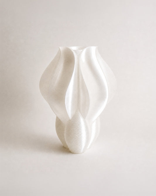 Vase IRIS BULBILIS blanc
