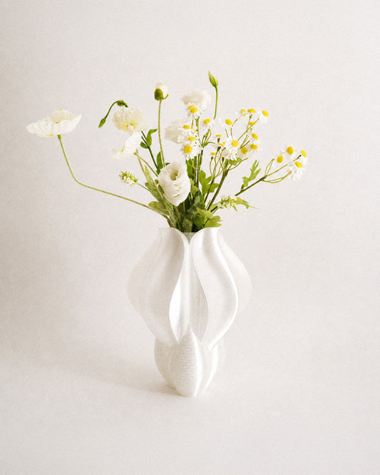 Vase IRIS BULBILIS blanc