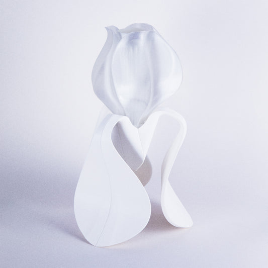 Lampe à poser IRIS LAMINA blanche