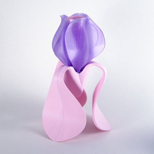 Lampe à poser IRIS LAMINA rose