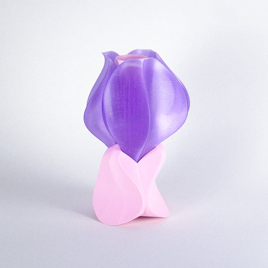 Lampe à poser IRIS LAMINA mini rose