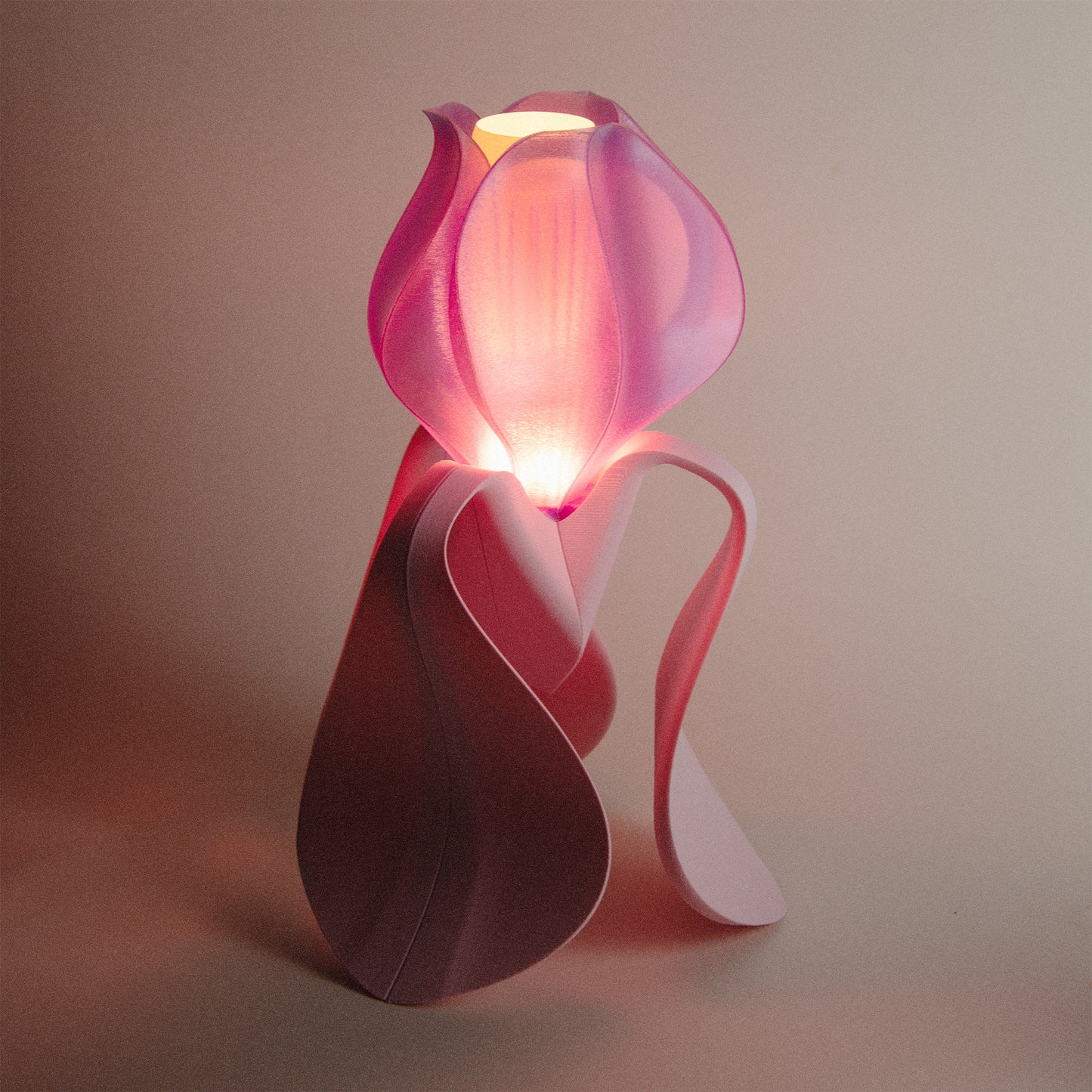 Lampe à poser IRIS LAMINA rose