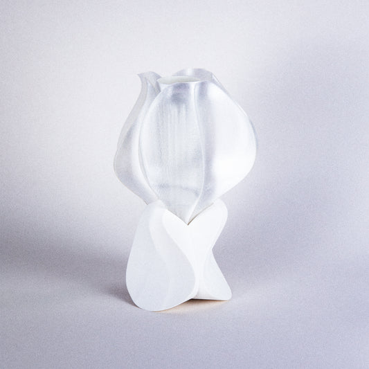 Lampe à poser IRIS LAMINA mini blanche